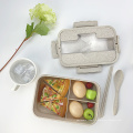 Boîte à bento à double couche réutilisable en plastique